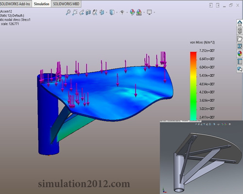 آموزش تحلیل سکو بار فلزی با نرم افزار solidworks
SIMULATION